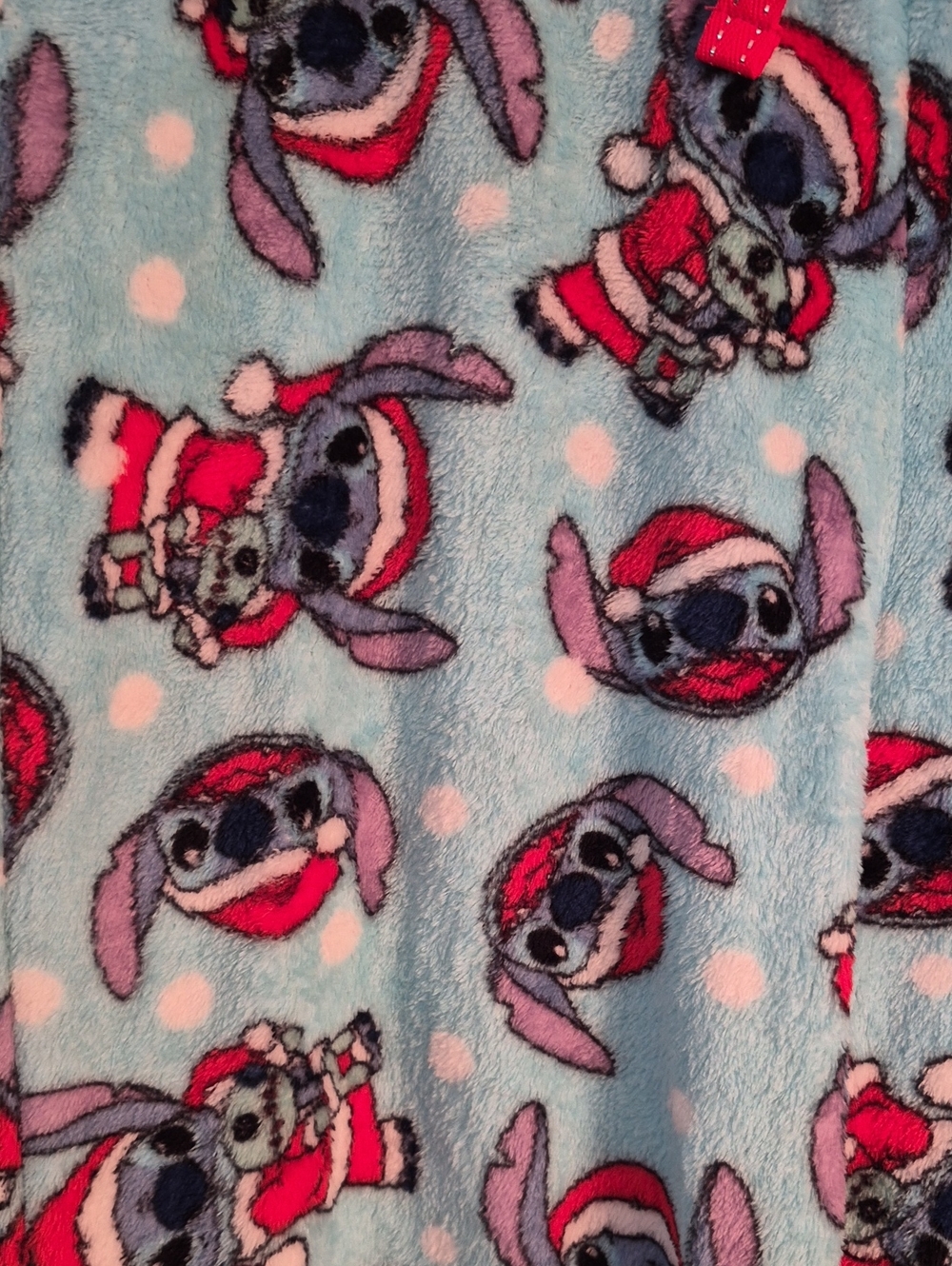 NWT Disney Stitch Holiday Christmas Fuzzy Fleece Lounge Pants Sz L